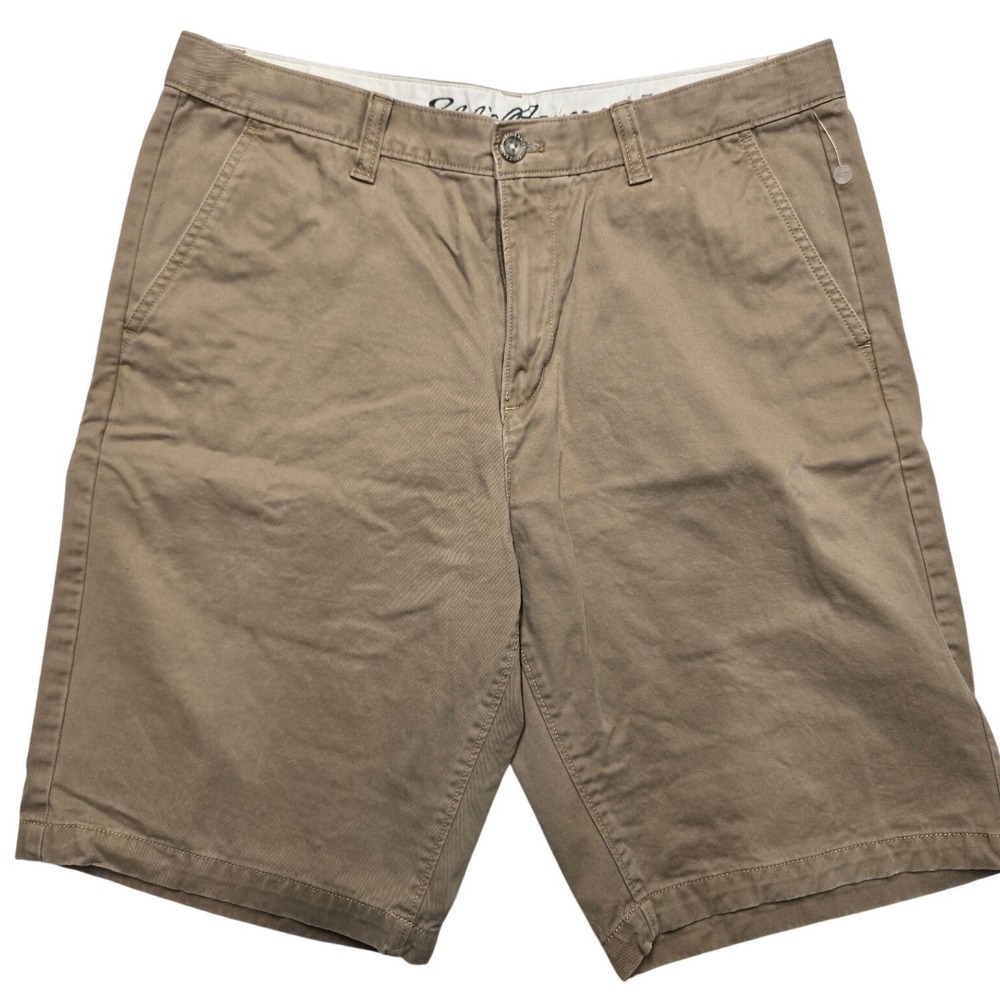 Eddie Bauer Legend Chino Shorts Khaki Tan Cotton Twill Gorpcore Mens 34